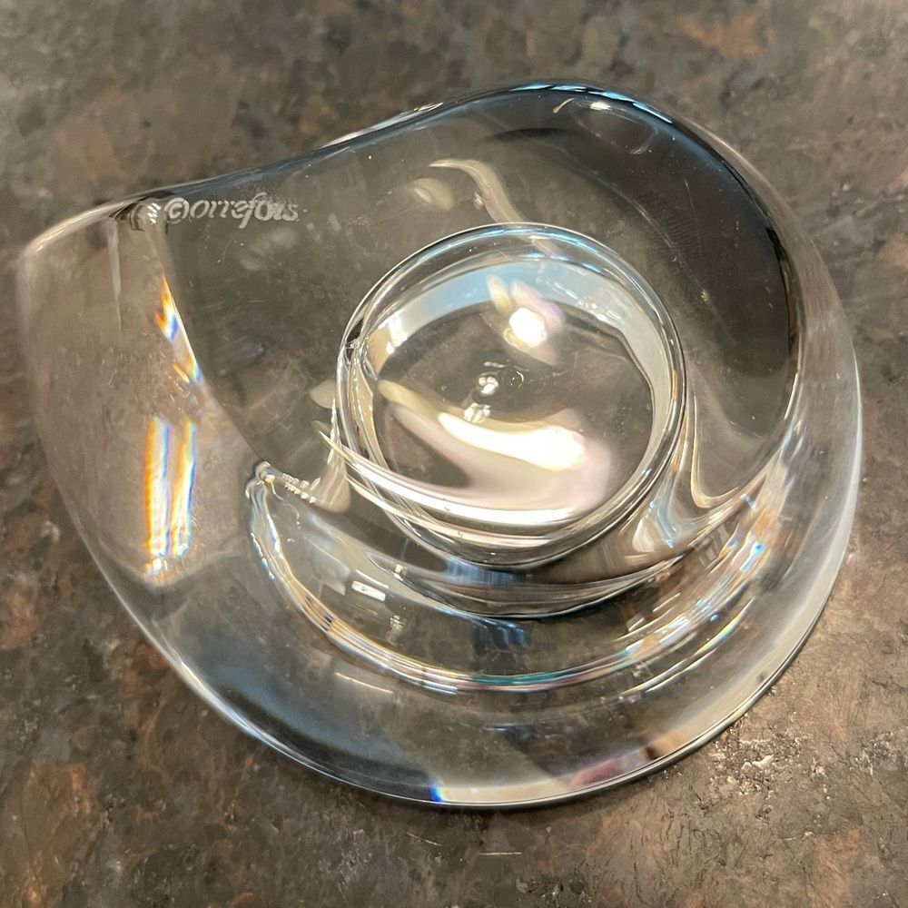 Vintage Orrefors Sweden Crystal Drop Votive Tealight Holder 90s  Martti Rytkonen - Picture 8 of 16